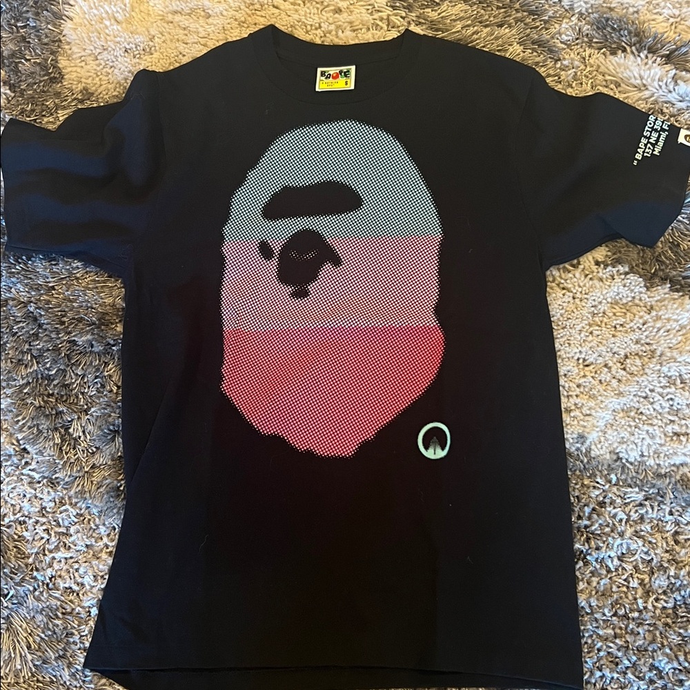 Black T-Shirt with Colorful Graphic